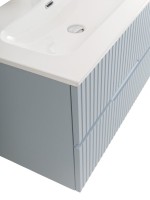 Тумба с раковиной Cezares Duet-n 80 подвесная, 2 ящика, жемчужная голубая
