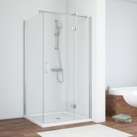 Душевой уголок Vegas Glass AFP-Fis TUR NOVO h1890 100*90 08 01 R профиль глянцевый хром, стекло прозрачное