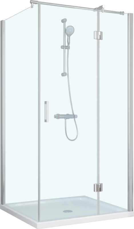 Душевой уголок Vegas Glass AFP-Fis TUR NOVO h1890 100*90 08 01 R профиль глянцевый хром, стекло прозрачное