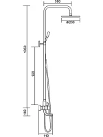 Душевая стойка Frap F2418 Душевая стойка Frap F2418