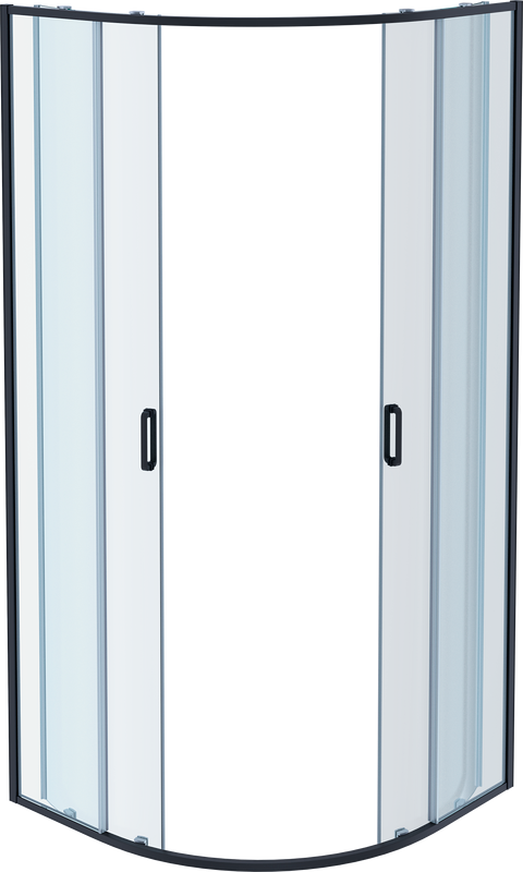 Душевой уголок AQUATEK AQ ARI RO 09020BL 90х90 см, черный матовый профиль