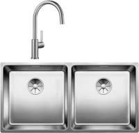 Комплект Мойка Blanco Andano 400/400-IF + Смеситель Candor 523120