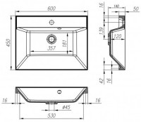 Тумба с раковиной BelBagno Aurora 60 rovere nebrasca nature