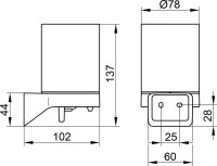 Дозатор для жидкого мыла Keuco Aveno 14652 настенный, черный
