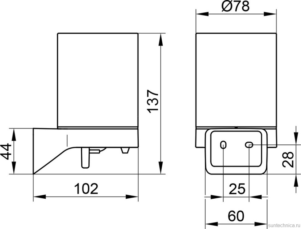 Дозатор для жидкого мыла Keuco Aveno 14652 настенный, черный