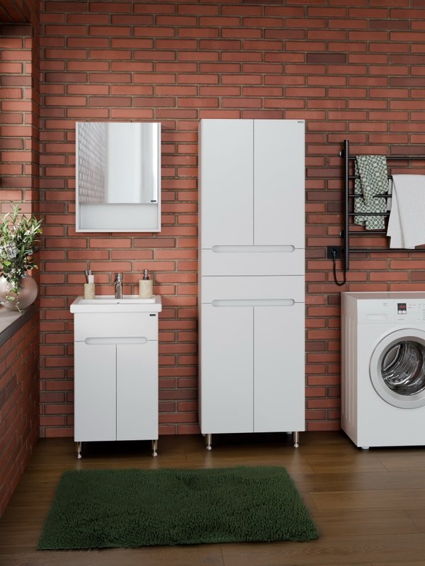 Мебель для ванной комнаты СаНта Лондон Лондон 50 напольная, с дверками