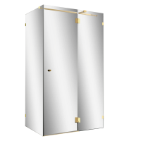 Душевой уголок Wasserkraft Ems 76H07R-MR 120х90 см, стекло зеркальное, фурнитура золото