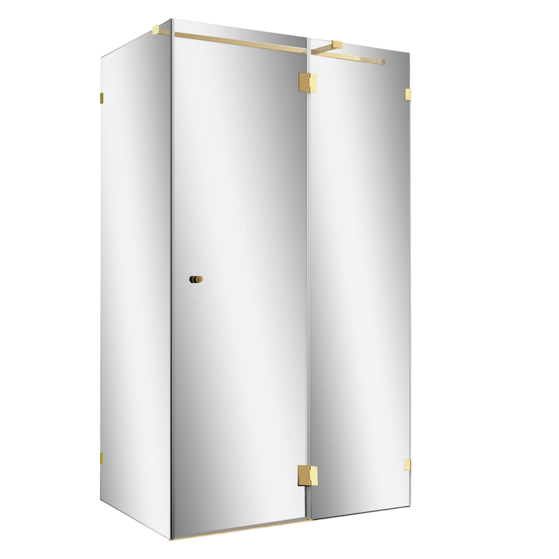 Душевой уголок Wasserkraft Ems 76H07R-MR 120х90 см, стекло зеркальное, фурнитура золото