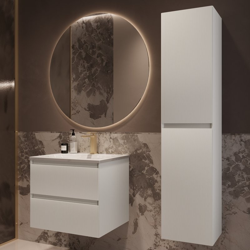 Тумба под раковину без столешницы Vincea Welle 60 m.white soft-touch