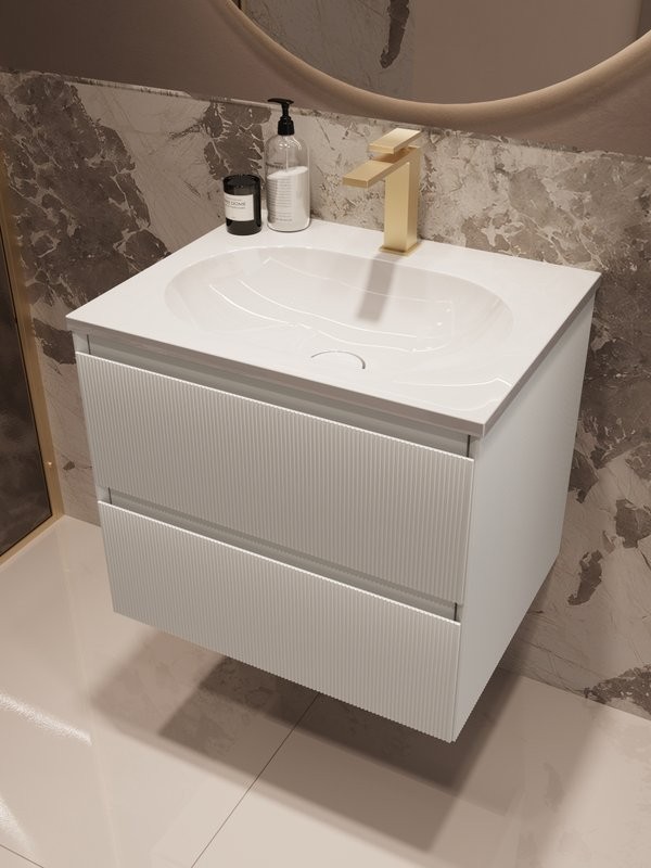 Тумба под раковину без столешницы Vincea Welle 60 m.white soft-touch