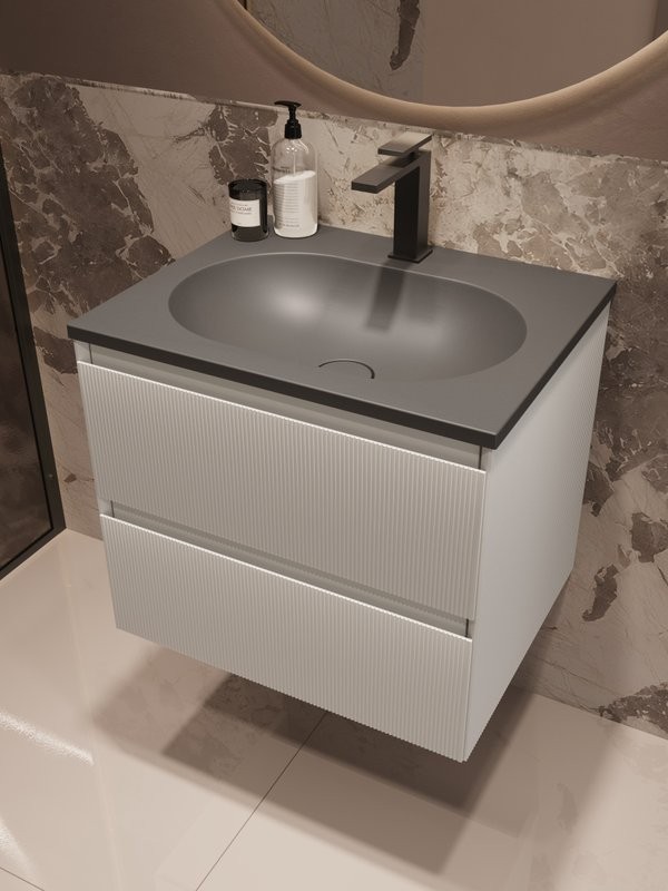 Тумба под раковину без столешницы Vincea Welle 60 m.white soft-touch