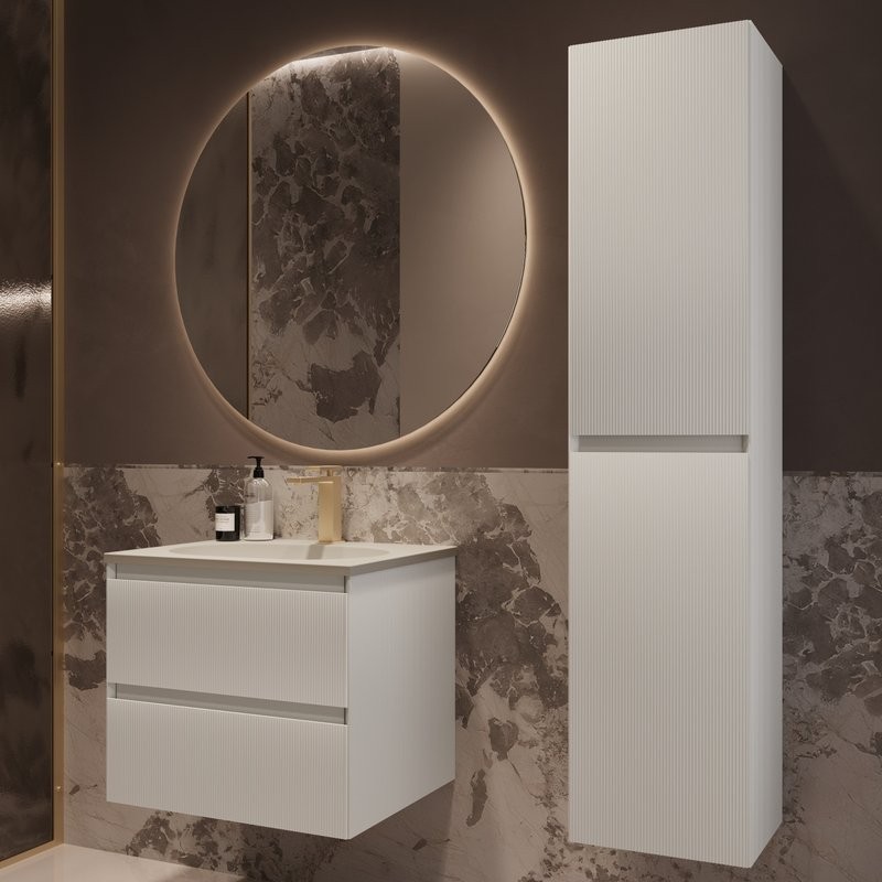 Тумба под раковину без столешницы Vincea Welle 60 m.white soft-touch