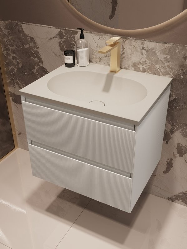 Тумба под раковину без столешницы Vincea Welle 60 m.white soft-touch