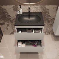 Тумба под раковину без столешницы Vincea Welle 60 m.white soft-touch Тумба под раковину без столешницы Vincea Welle 60 m.white soft-touch