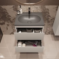 Тумба под раковину без столешницы Vincea Welle 60 m.white soft-touch Тумба под раковину без столешницы Vincea Welle 60 m.white soft-touch