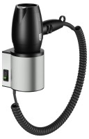 Фен для волос Keuco Plan 14995 нержавеющая сталь finish, черный Фен для волос Keuco Plan 14995 нержавеющая сталь finish, черный