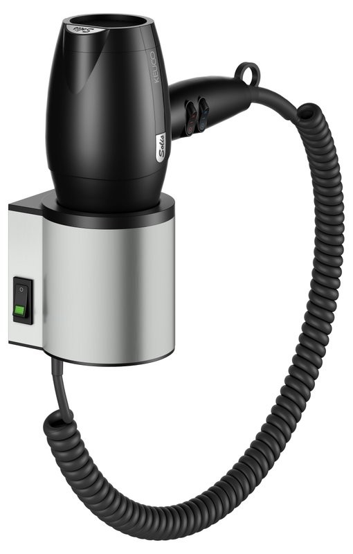 Фен для волос Keuco Plan 14995 нержавеющая сталь finish, черный