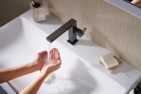 Смеситель для раковины Hansgrohe Tecturis E 110 Fine 73020670 матовый черный