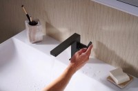 Смеситель для раковины Hansgrohe Tecturis E 110 Fine 73020670 матовый черный