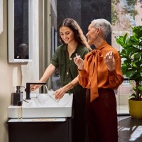 Смеситель для раковины Hansgrohe Tecturis E 110 Fine 73020670 матовый черный