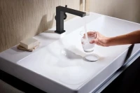 Смеситель для раковины Hansgrohe Tecturis E 110 Fine 73020670 матовый черный Смеситель для раковины Hansgrohe Tecturis E 110 Fine 73020670 матовый черный
