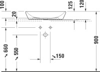 Накладная раковина Duravit D-Neo 2372600070