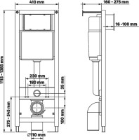 Комплект Berges Gamma 043312 Унитаз подвесной, с микролифтом + Система инсталляции Atom Line 410, кнопка смыва хром глянец