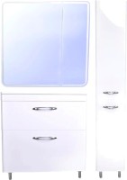 Тумба с раковиной Style Line Каре 80 напольная, Люкс Plus, белая