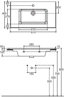 Мебельная раковина Allen Brau Fantasy Flat 82x47, без перелива, белая Мебельная раковина Allen Brau Fantasy Flat 82x47, без перелива, белая