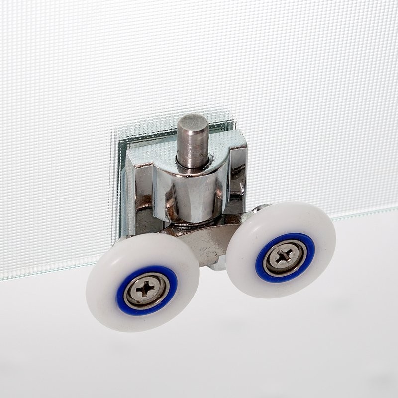 Душевой бокс DTO D EM4517GM с гидромассажем, профиль хром, стекло матовое с узором