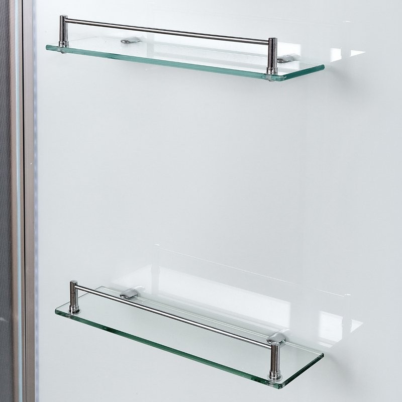 Душевой бокс DTO D EM4517GM с гидромассажем, профиль хром, стекло матовое с узором