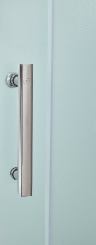 Душевой бокс DTO D EM4517GM с гидромассажем, профиль хром, стекло матовое с узором