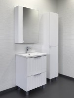 Мебель для ванной комнаты Comforty Лима 60Н2 напольная, матовая белая