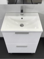 Мебель для ванной комнаты Comforty Лима 60Н2 напольная, матовая белая