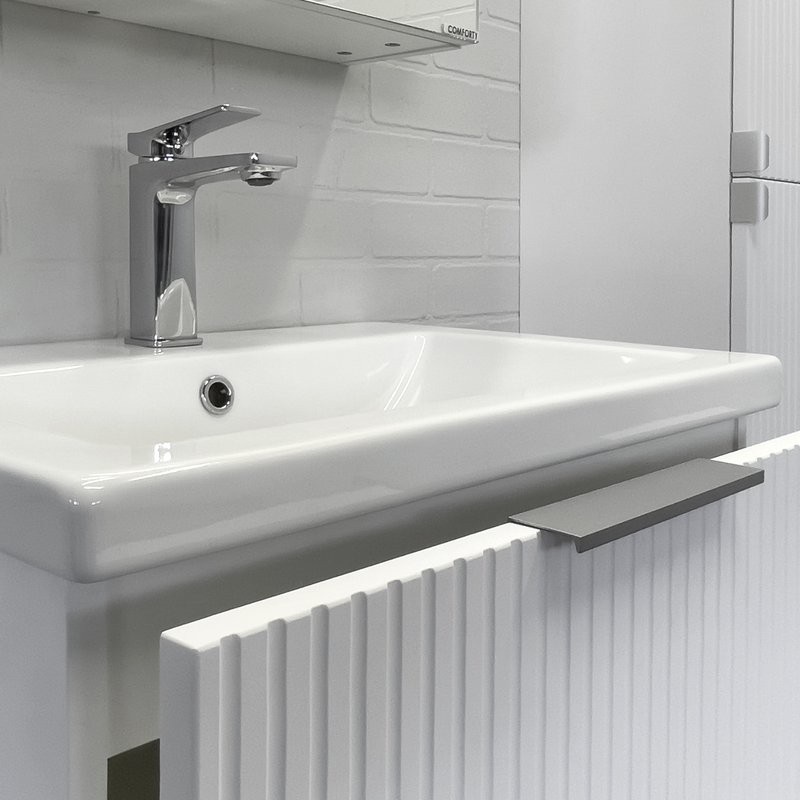 Мебель для ванной комнаты Comforty Лима 60Н2 напольная, матовая белая