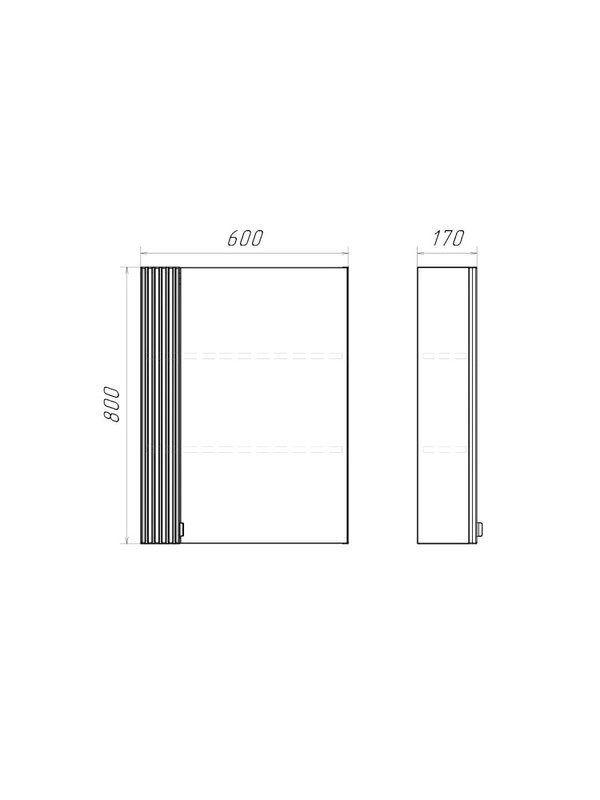 Мебель для ванной комнаты Comforty Лима 60Н2 напольная, матовая белая