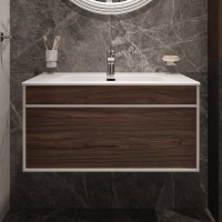 Мебель для ванной комнаты STWORKI Вестервик 80 орех каньон