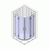 Душевой уголок Cezares Slider R 2 90/100 Grigio Cr профиль хром, стекло серое