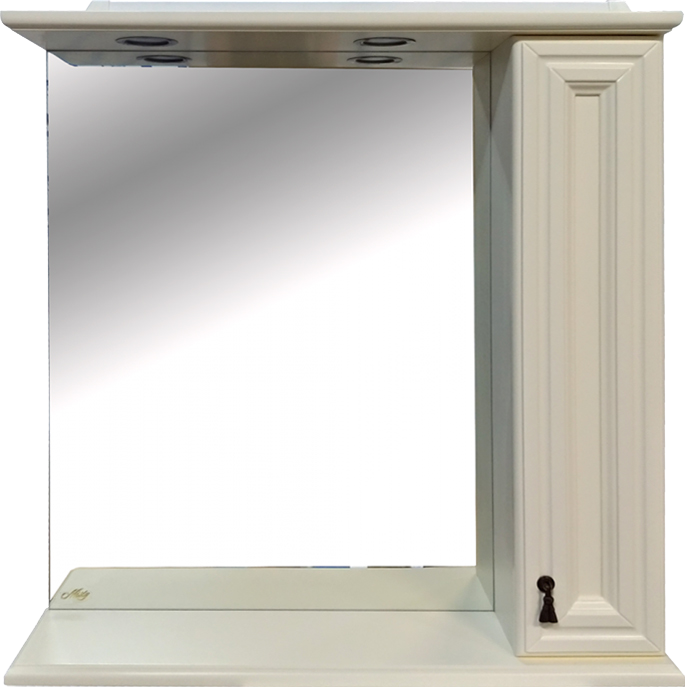 Зеркало Misty Лувр R 85 слоновая кость