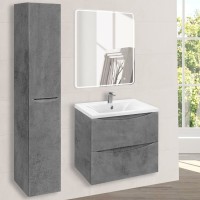 Тумба под раковину без столешницы Vincea Mia 60 подвесная, бетон, раковина VCB-3M600W