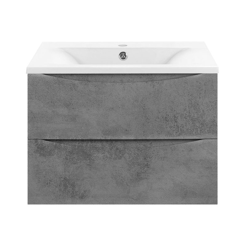 Тумба под раковину без столешницы Vincea Mia 60 подвесная, бетон, раковина VCB-3M600W