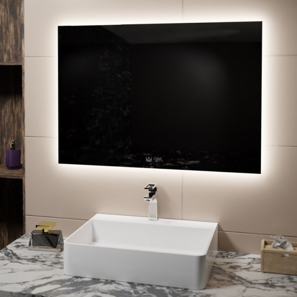 Зеркало Owl 1975 Line H 100х70 с подсветкой