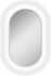 Зеркало DIWO Казань 45 белое, с подсветкой сенсорной, овальное, белое, из МДФ, в современном стиле