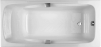 Чугунная ванна Jacob Delafon Repos 170x80 см, встраиваемая, белая, на ножках, с ручками