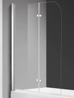 Шторка на ванну AQUAme AQM2852B 120х140, профиль хром