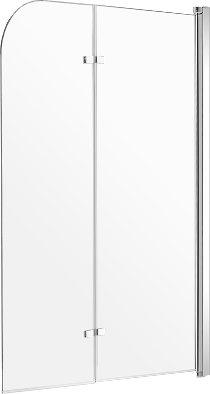 Шторка на ванну AQUAme AQM2852B 120х140, профиль хром
