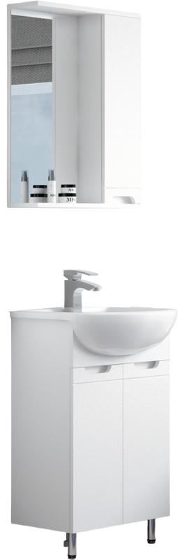 Мебель для ванной комнаты Corozo Лея 50 белая