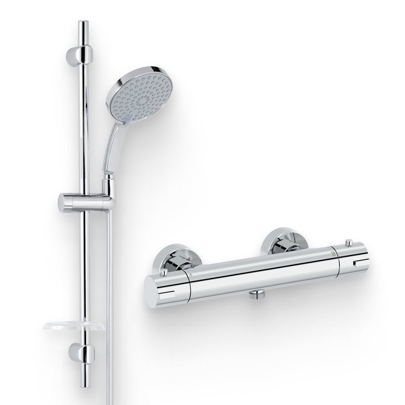 Душевой комплект Термостат Jacob Delafon Brive E24334-CP, для душа + Гарнитур Citrus