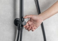 Душевая стойка AQUATEK AQ2046MB матовая черная