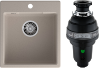 Комплект Мойка GranFest Urban 644 песочная + Измельчитель Bone Crusher BC 1000-AS